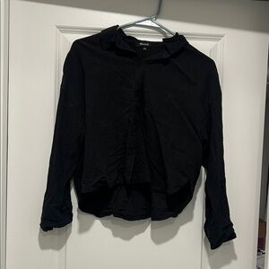 Madewell Black Button-Down Shirt